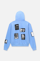 RTA Zev Blue Digital Patch Hoodie