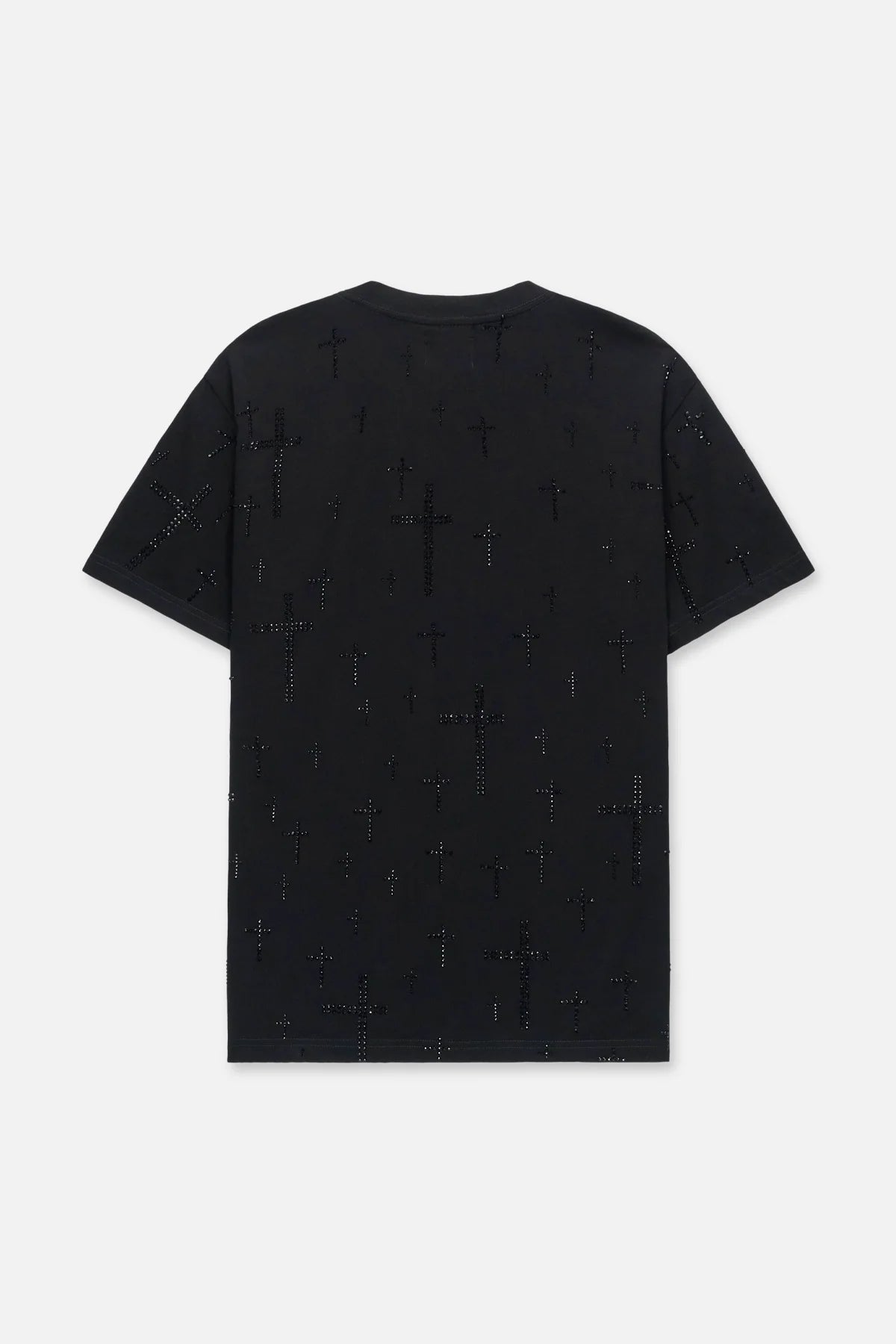 RTA Liam Black Crystal T-Shirt - Gravity NYC