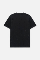 RTA Liam Black Crystal T-Shirt - Gravity NYC