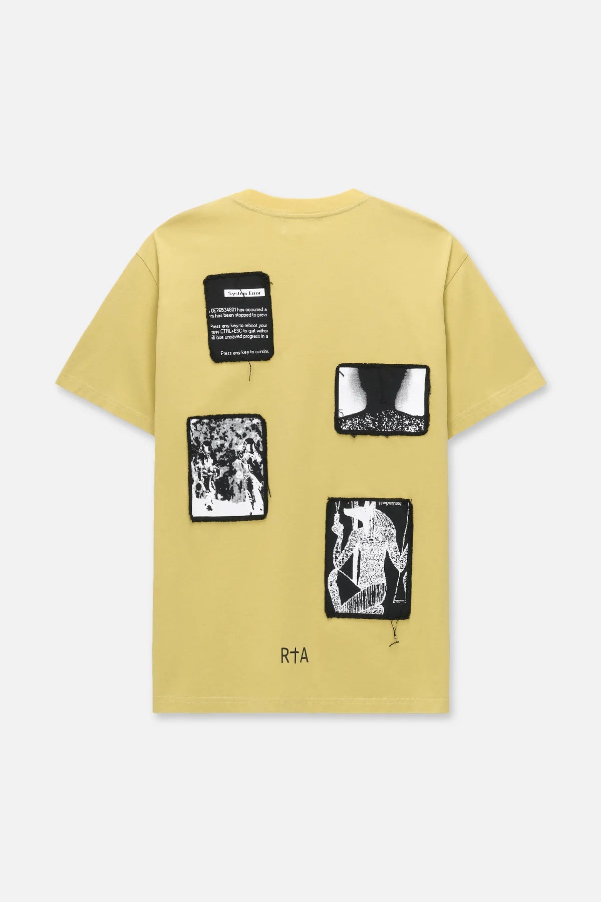 RTA Colin Sage Yellow Digital Patch T-Shirt - Gravity NYC