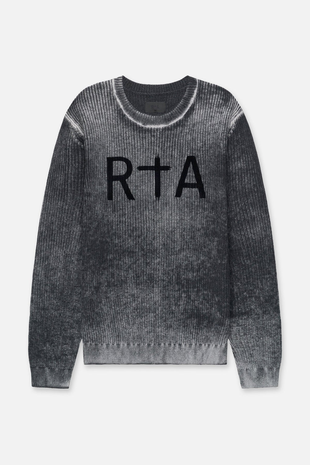 RTA Ethan Black Glitch Sweater - Gravity NYC