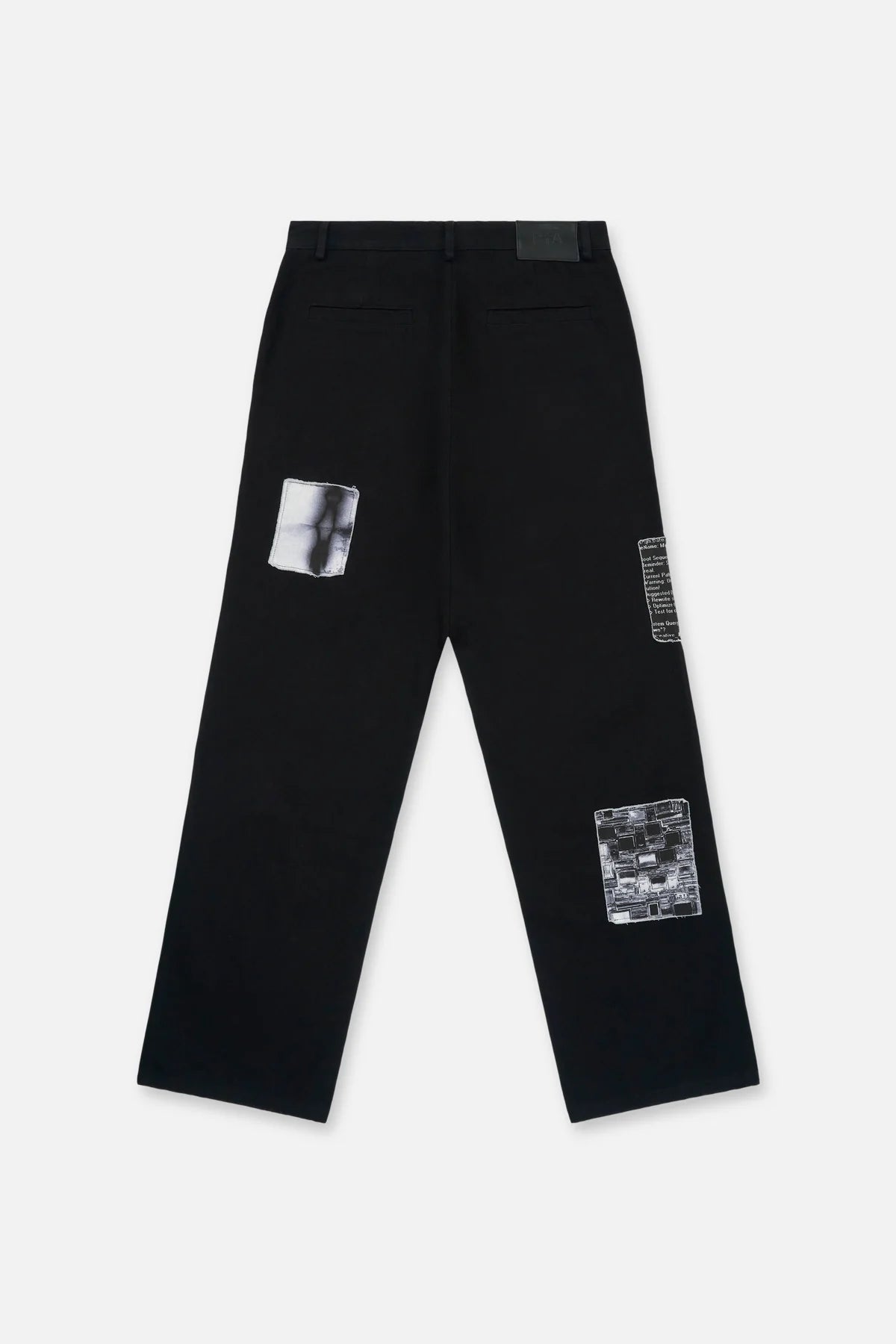RTA Rex Black Vintage Patch Jeans