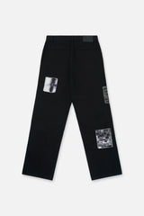 RTA Rex Black Vintage Patch Jeans
