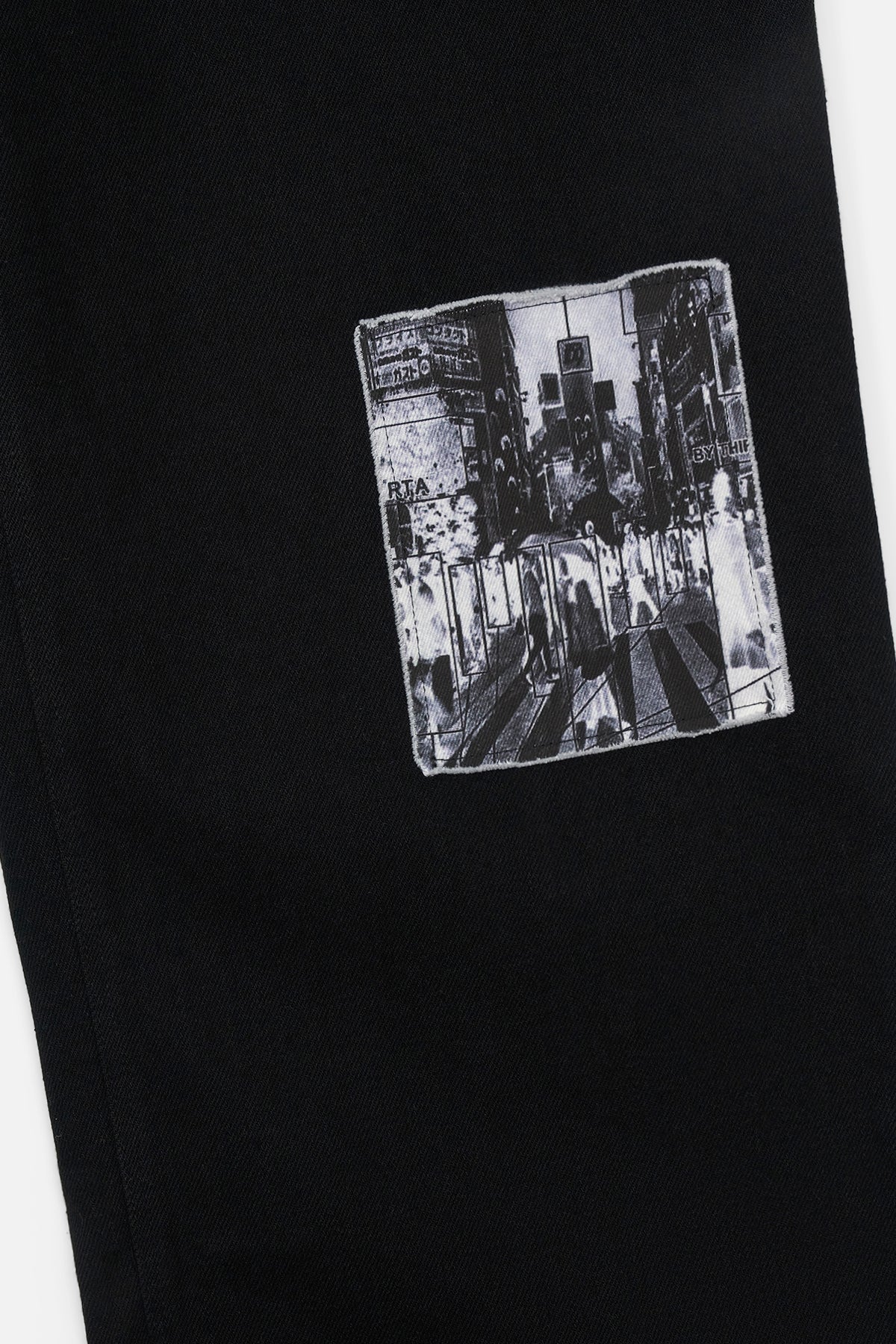 RTA Rex Black Vintage Patch Jeans