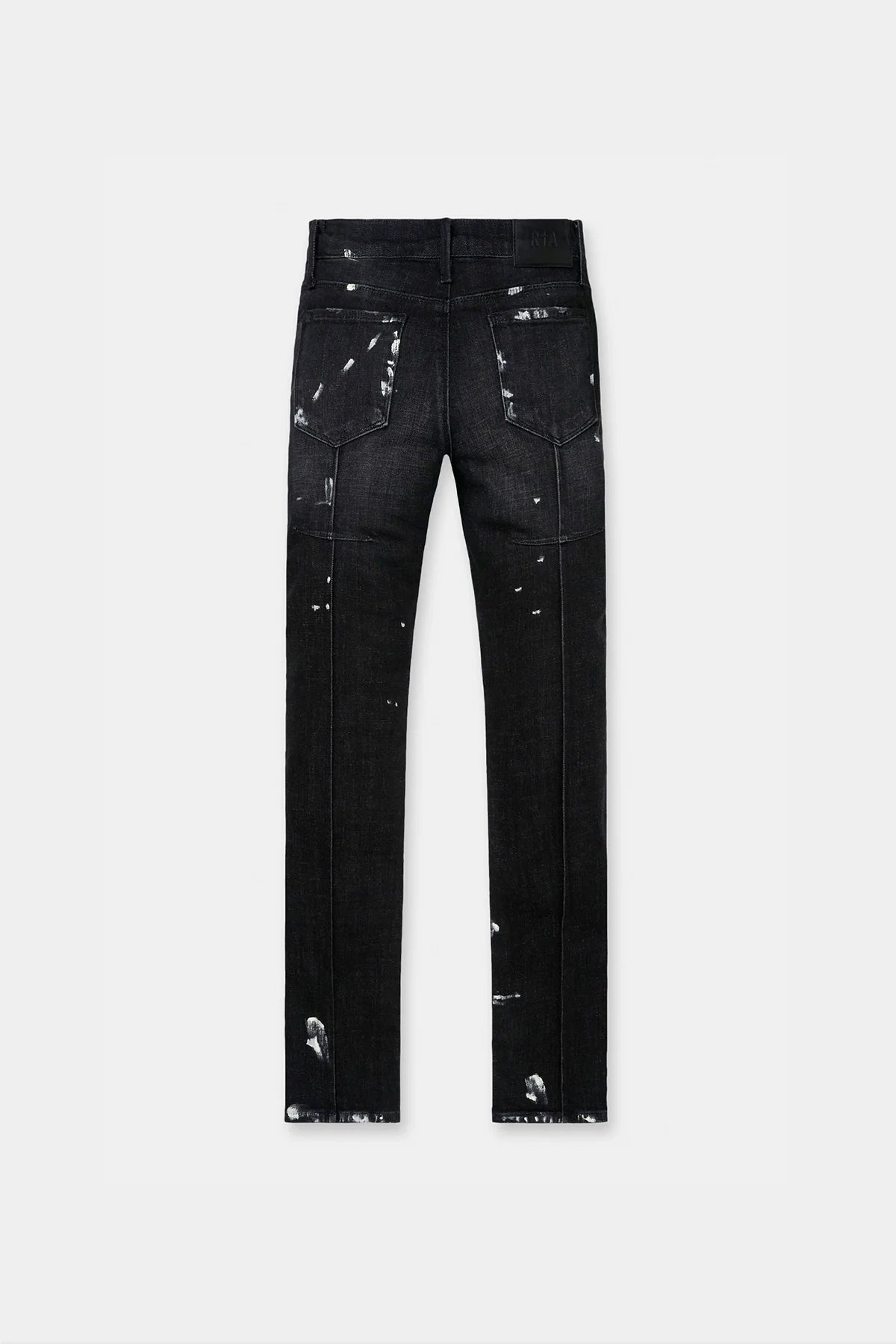 RTA DISTRESSED CHARCOAL PAINT JEANS
