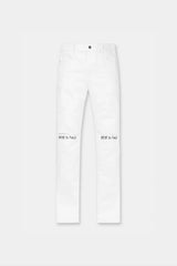 RTA Bryant White-Black Rest in Peace RIP Jeans - Gravity NYC