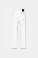 RTA Bryant White-Black Rest in Peace RIP Jeans - Gravity NYC