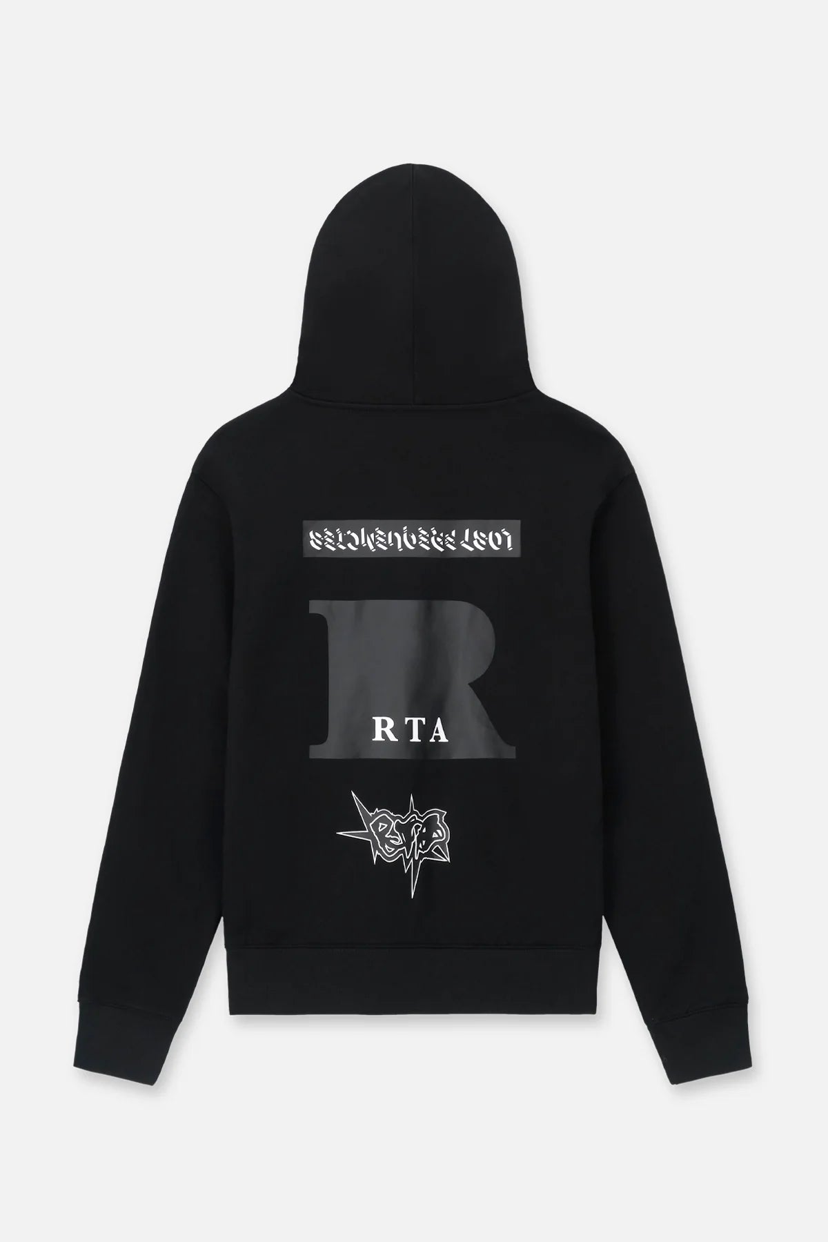 RTA Dion Black Cross Grillz Hoodie - Gravity NYC