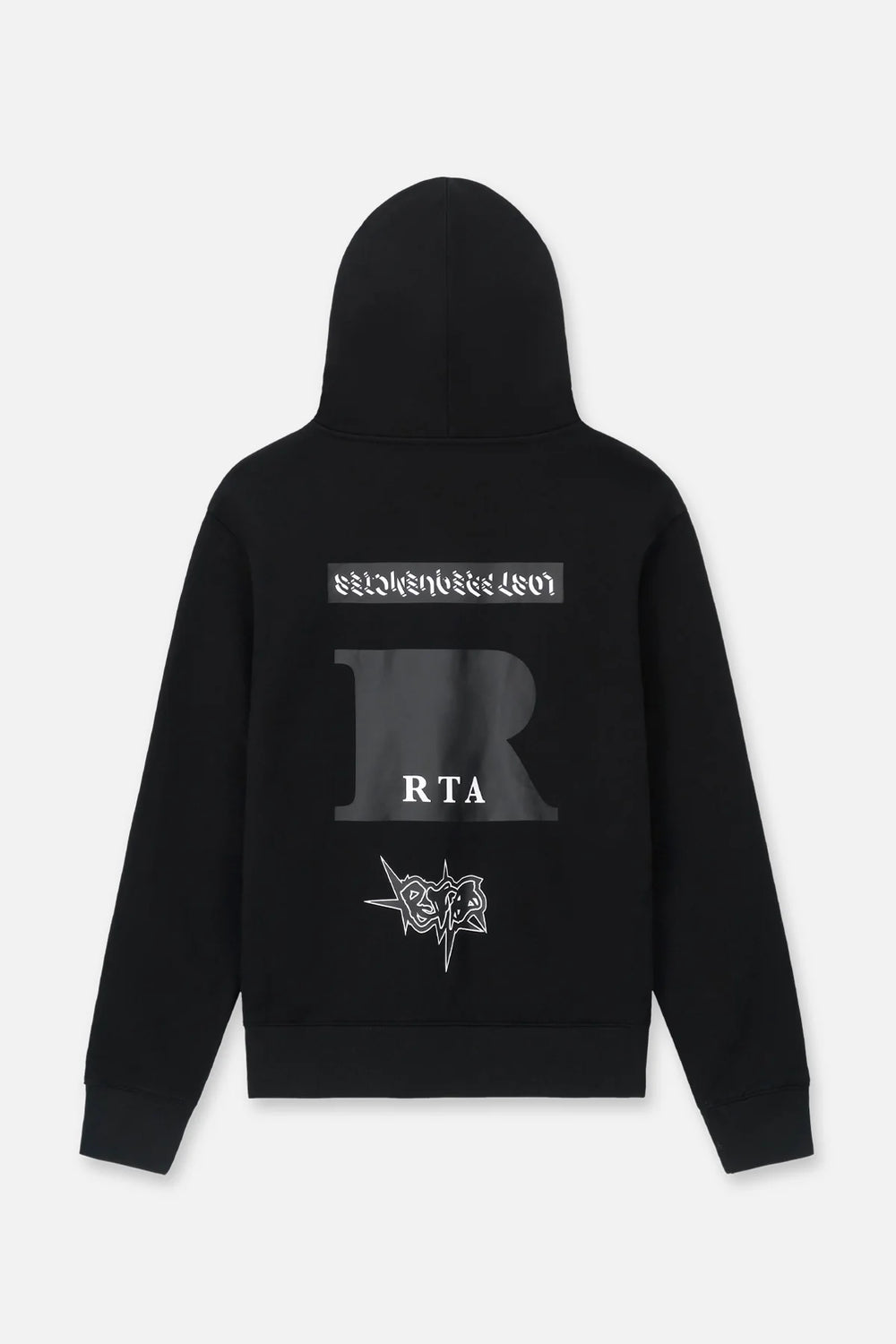 RTA Dion Black Cross Grillz Hoodie - Gravity NYC