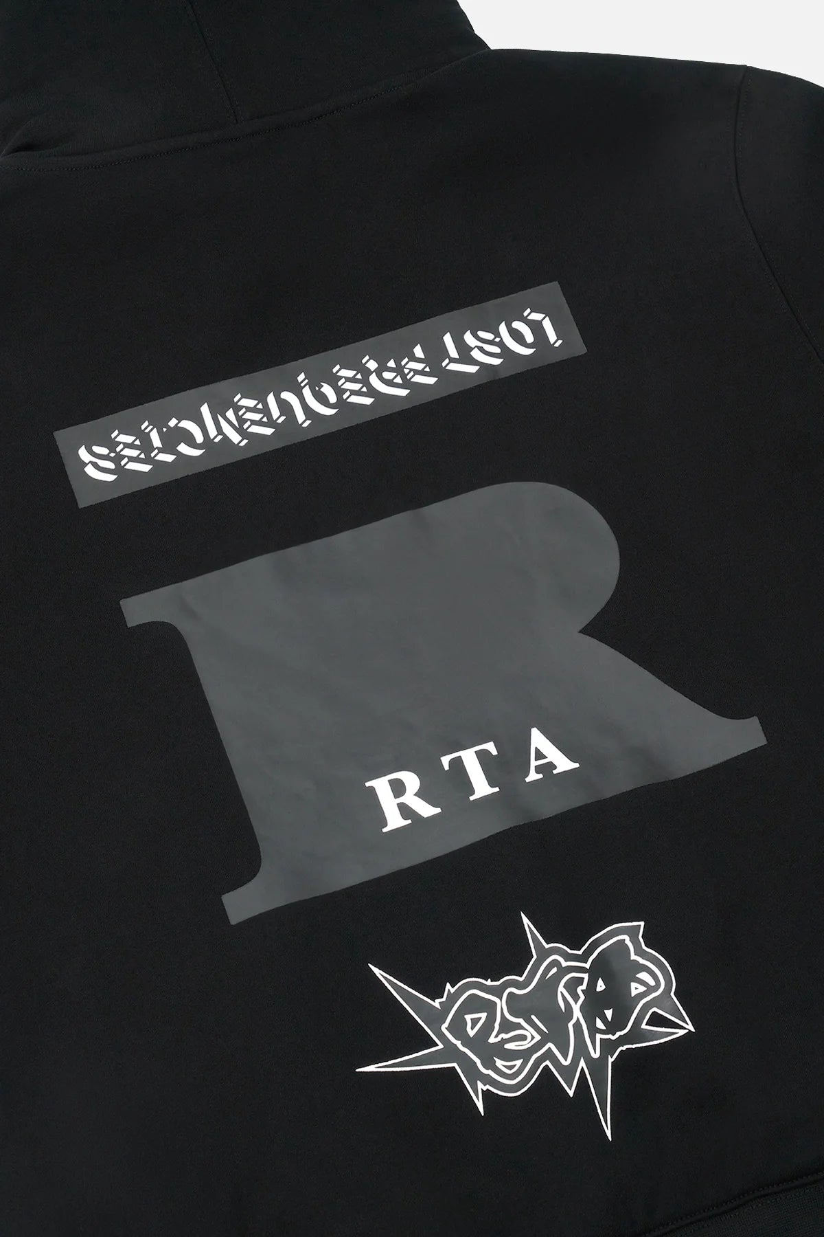 RTA Dion Black Cross Grillz Hoodie - Gravity NYC