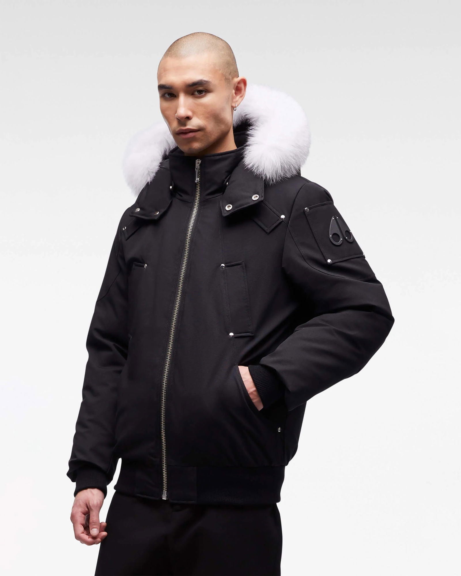 MOOSE KNUCKLES Originals Shearling Ballistic Bomber Jacket