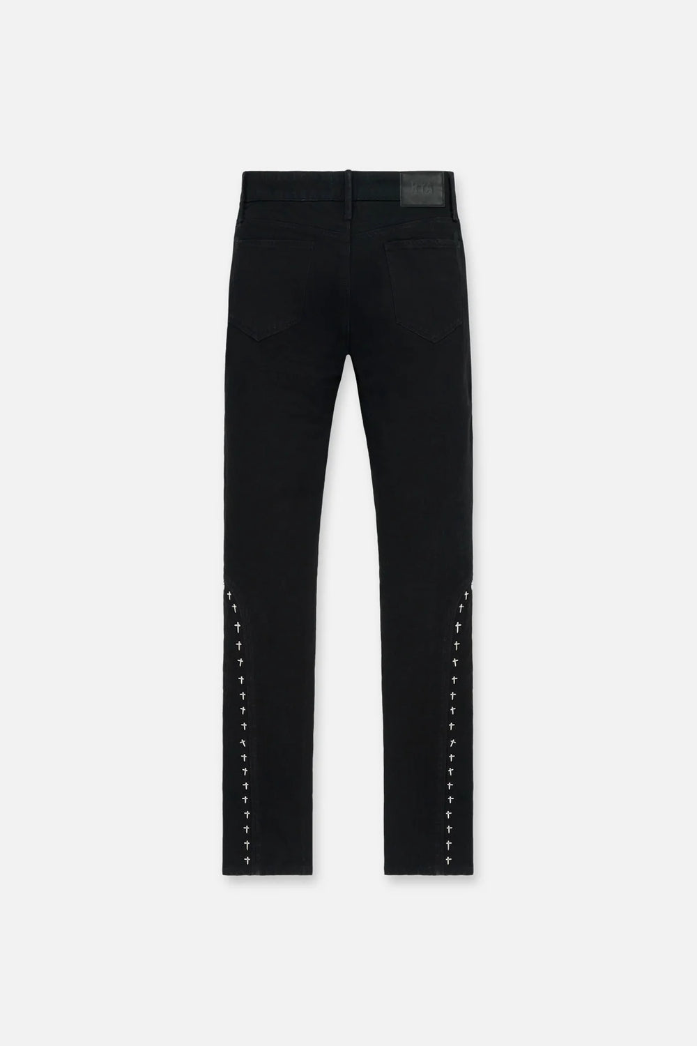 RTA Enzo Black Cross Rivet Jeans - Gravity NYC