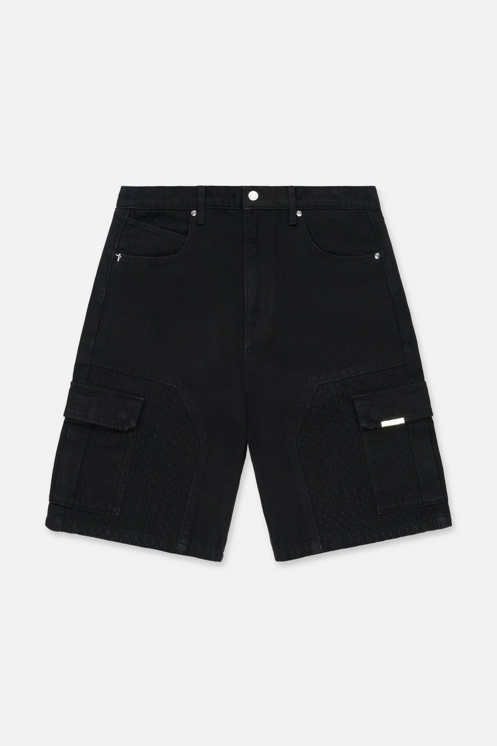 RTA Joseph Black 3D Cross Shorts - Gravity NYC