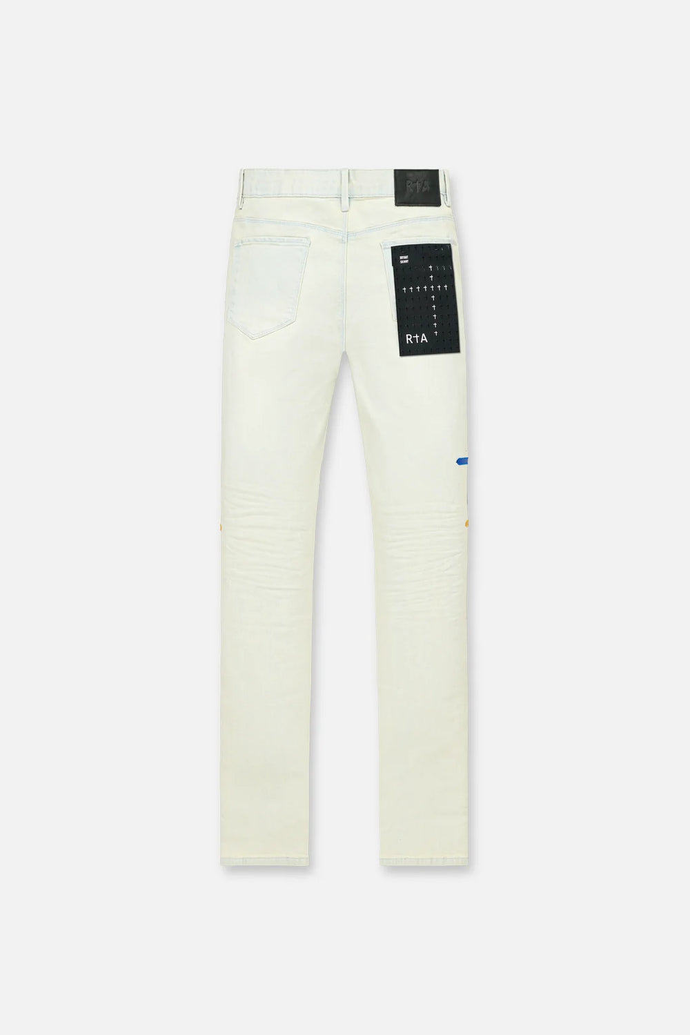 RTA Bryant Skinny Jean Stormy Sky Cross Patch - Gravity NYC