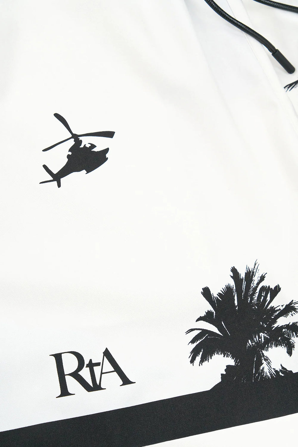 RTA Clyde White Palm Trees Shorts - Gravity NYC