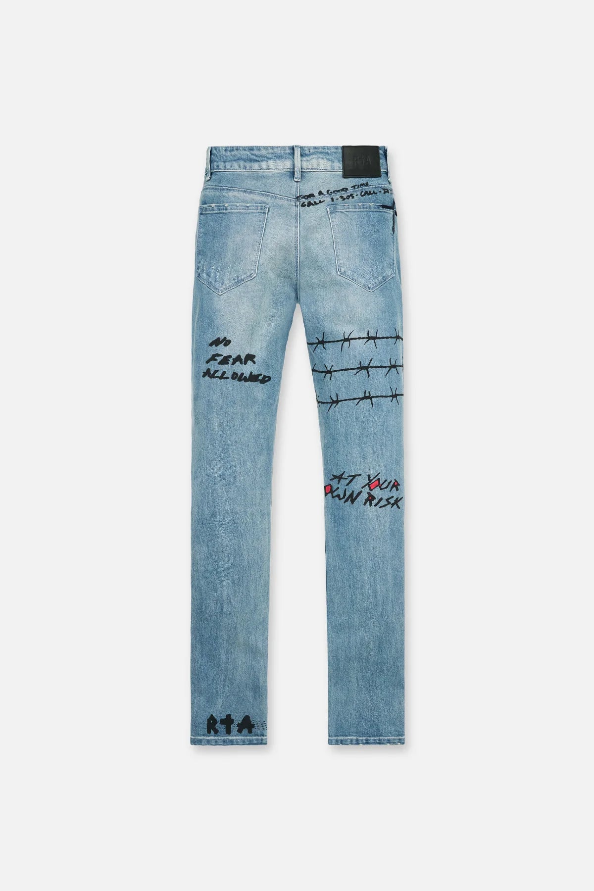 RTA Bryant Skinny Jean Blue RLD Artistic Gravity NYC