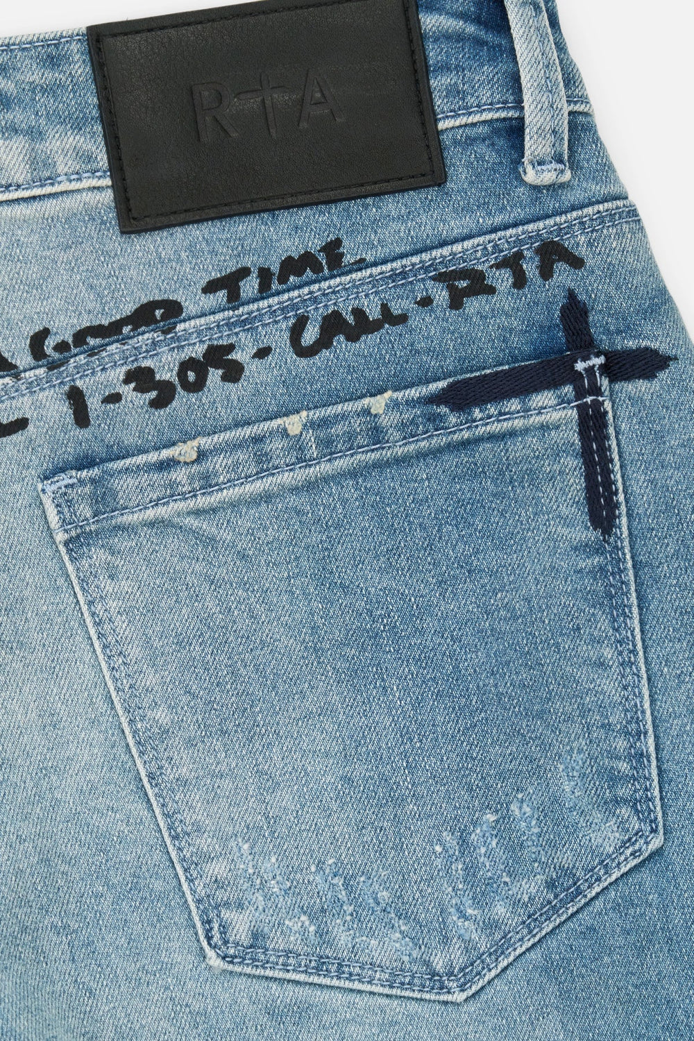 RTA Bryant Skinny Jean Blue RLD Artistic - Gravity NYC