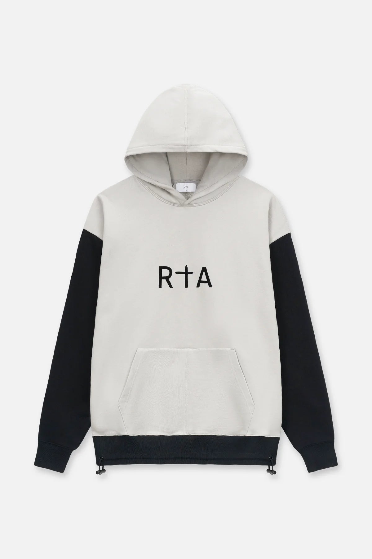 RTA Oversized Hoodie Grey Black Combo