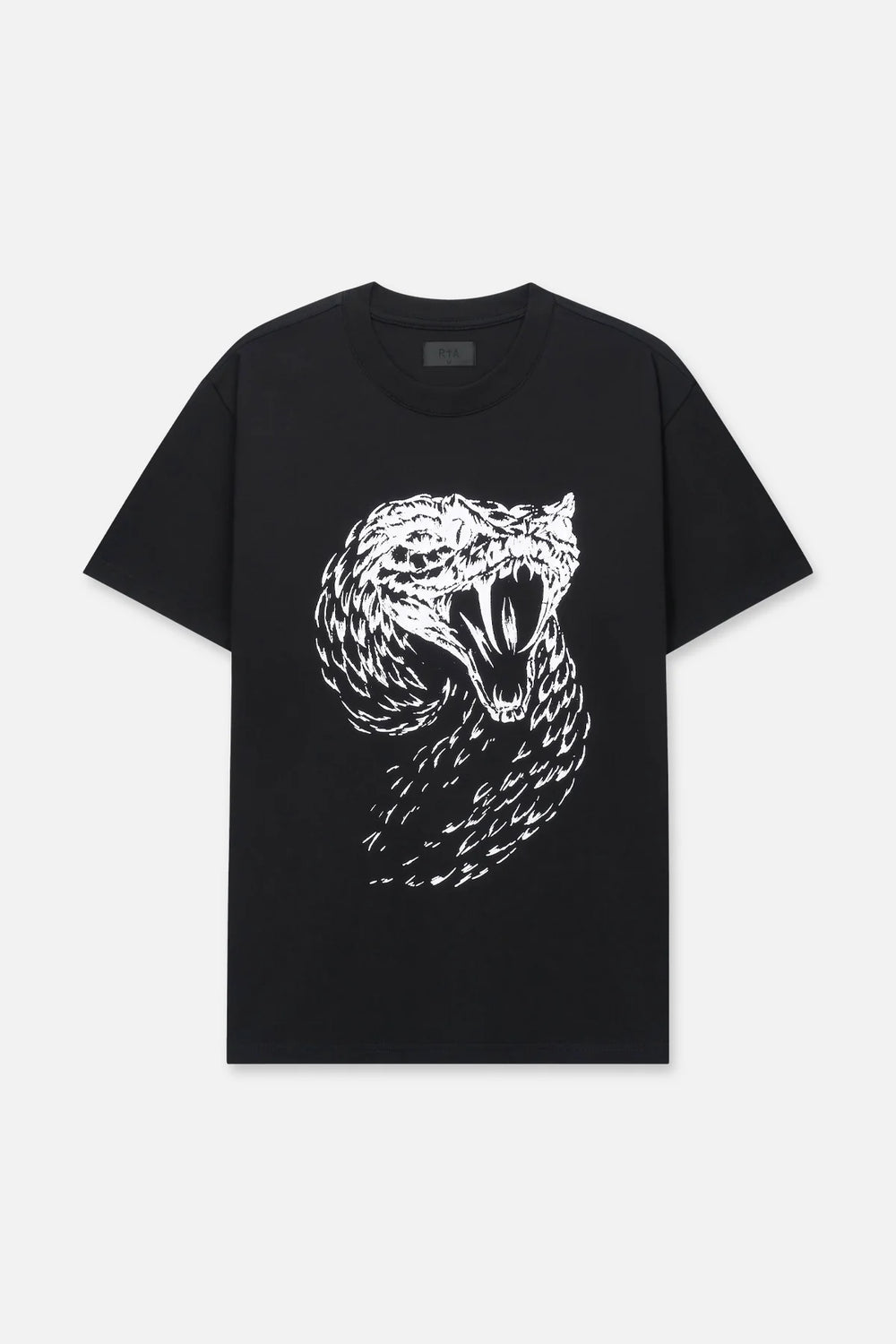 RTA Colin Oversized Tee Black White Fangs - Gravity NYC