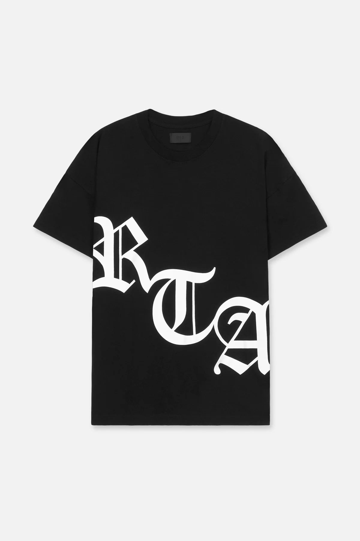 RTA Short Sleeve Tee Black Old English Gravity NYC