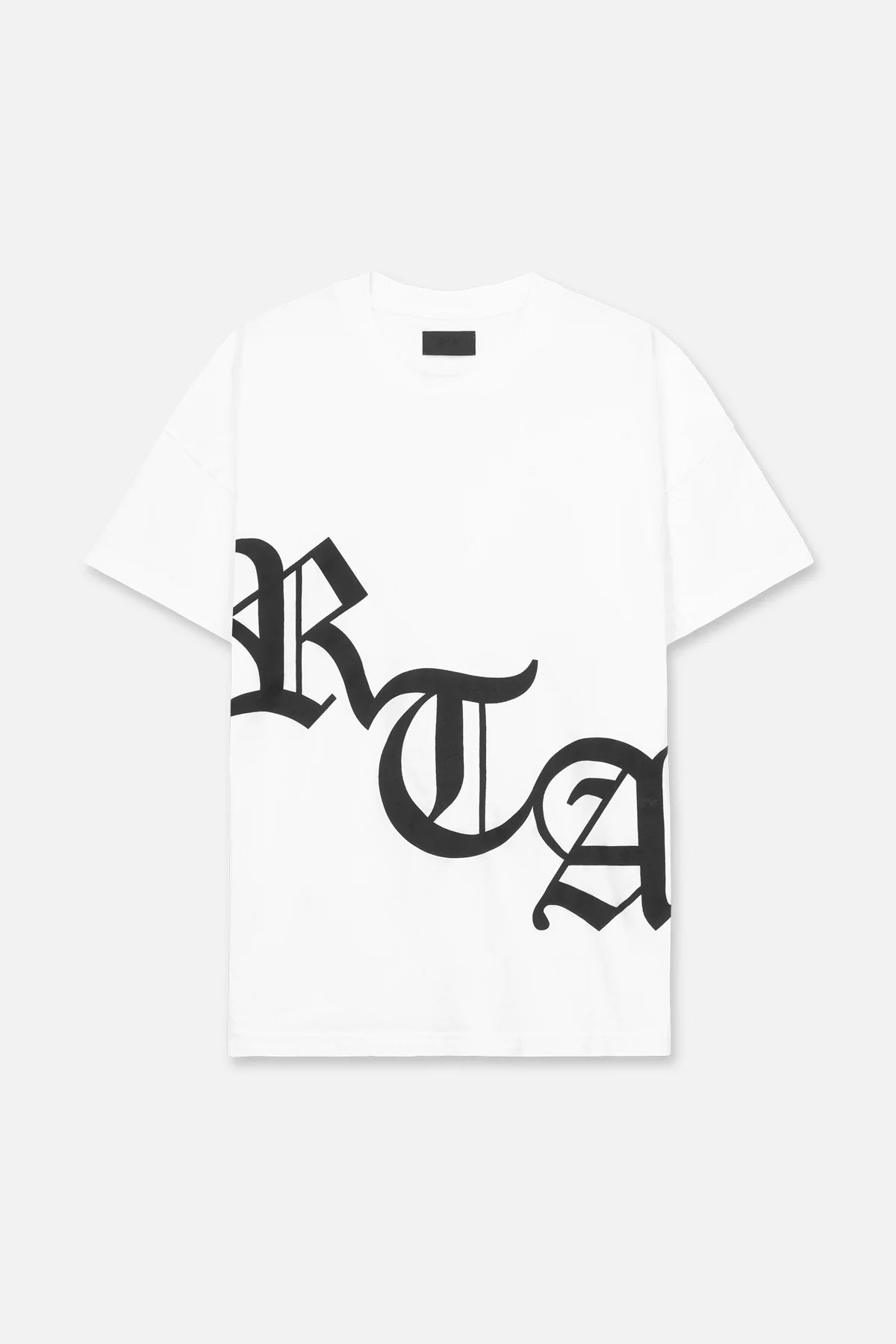 RTA Short Sleeve Tee White Old English Gravity NYC