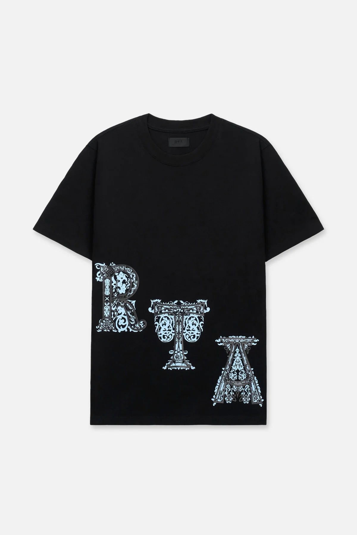 RTA Liam Black Illuminated Diagonal Tee Gravity NYC