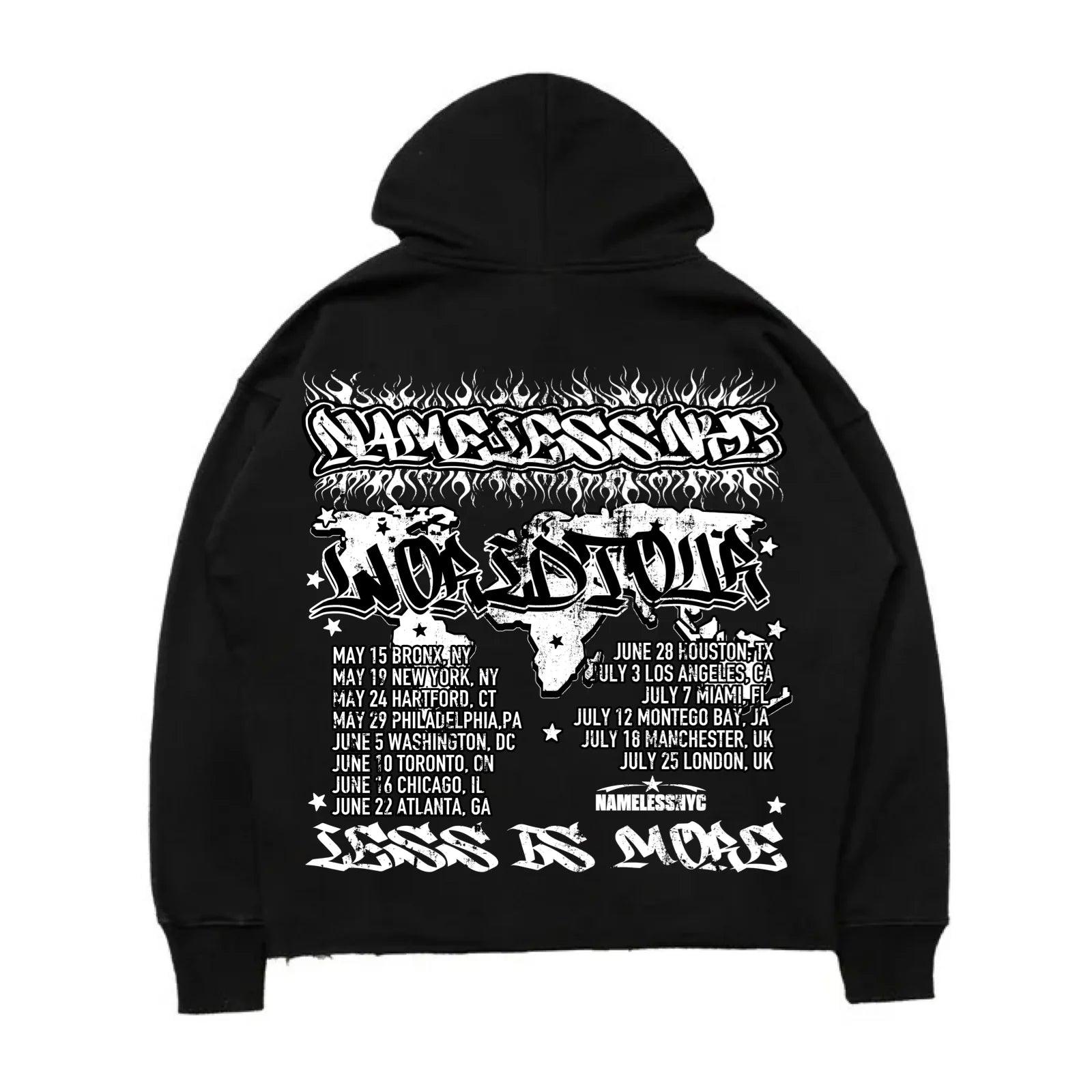 NAMELESS Black World Tour Hoodie Gravity NYC