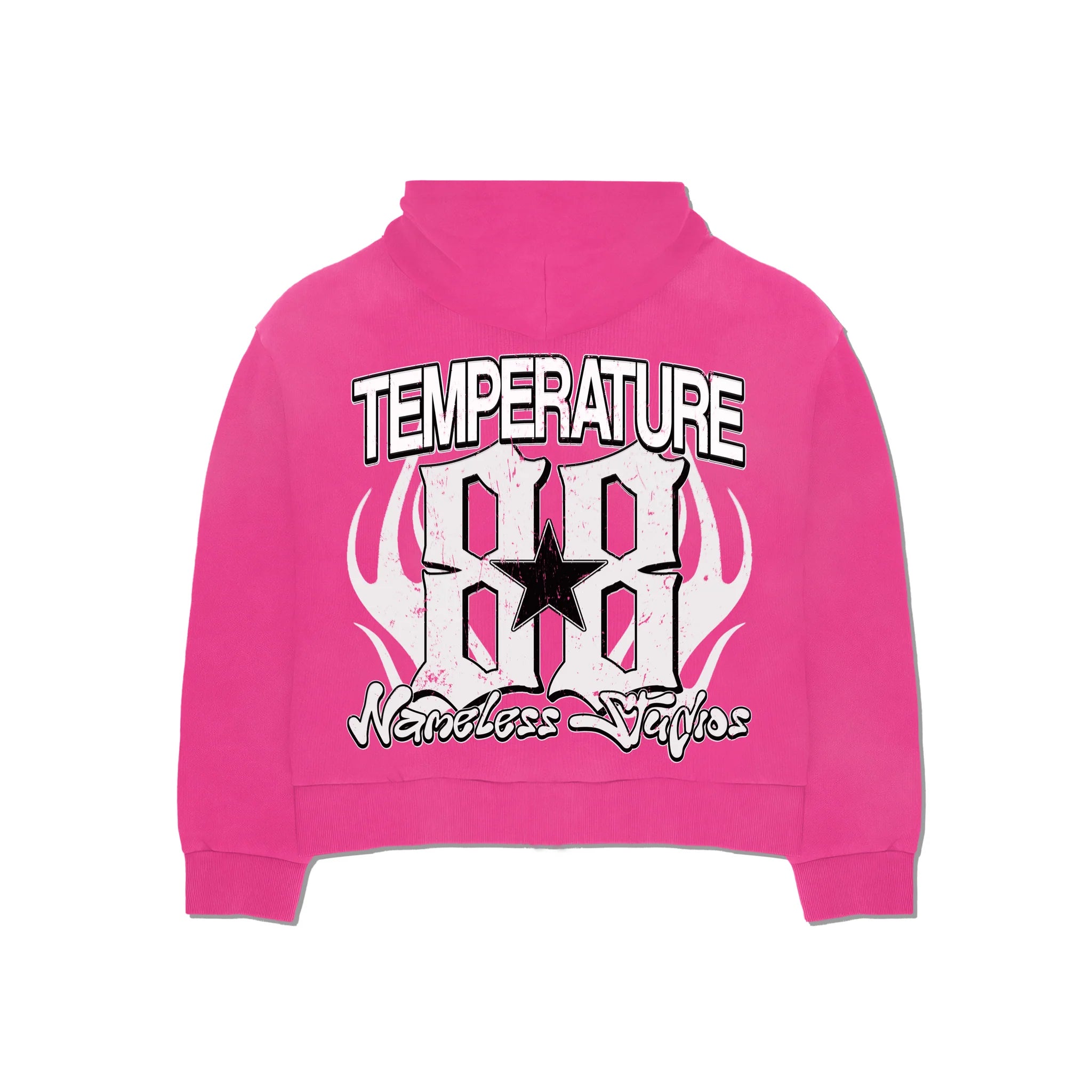 NAMELESS Pink Temperature Hoodie Gravity NYC