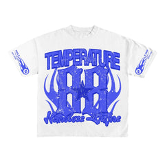 NAMELESS White & Blue Temperature Tee Gravity NYC