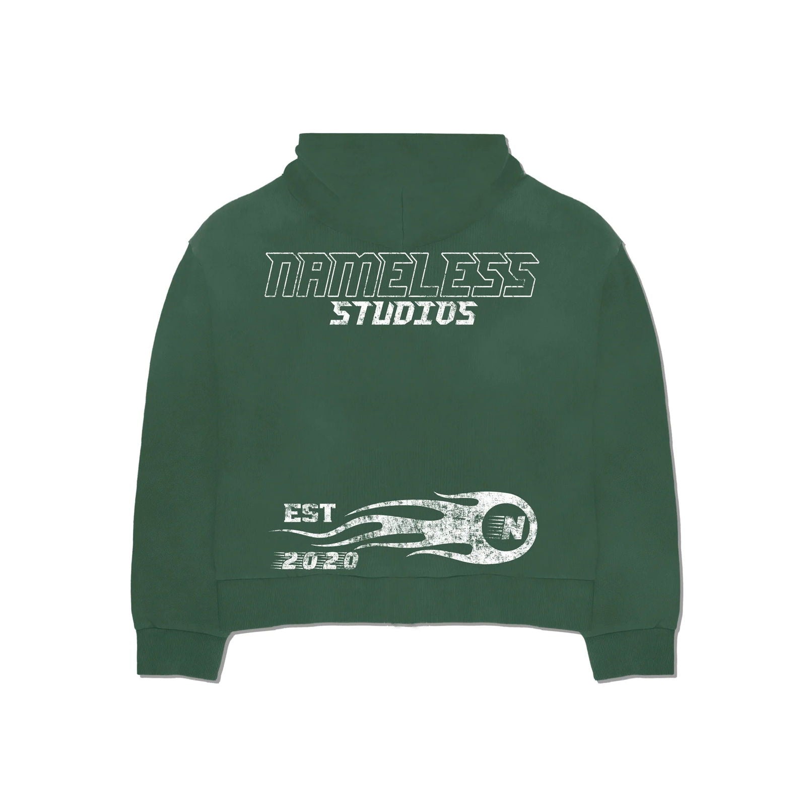 NAMELESS Green 'Print Work' Hoodie