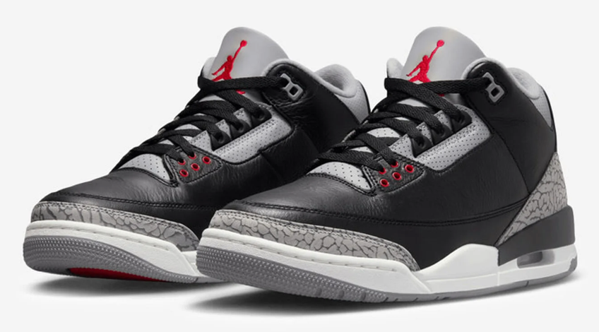 NIKE Air Jordan 3 Retro Black Cement GS