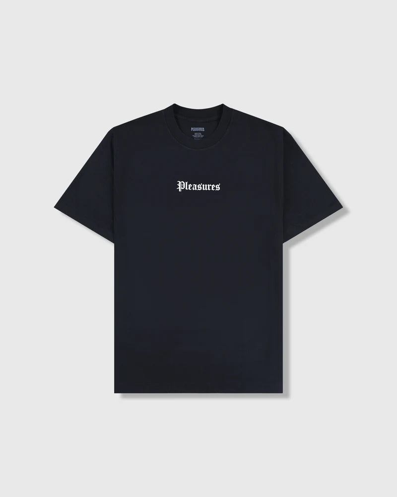 PLEASURES Black Burn Again T-Shirt Gravity NYC