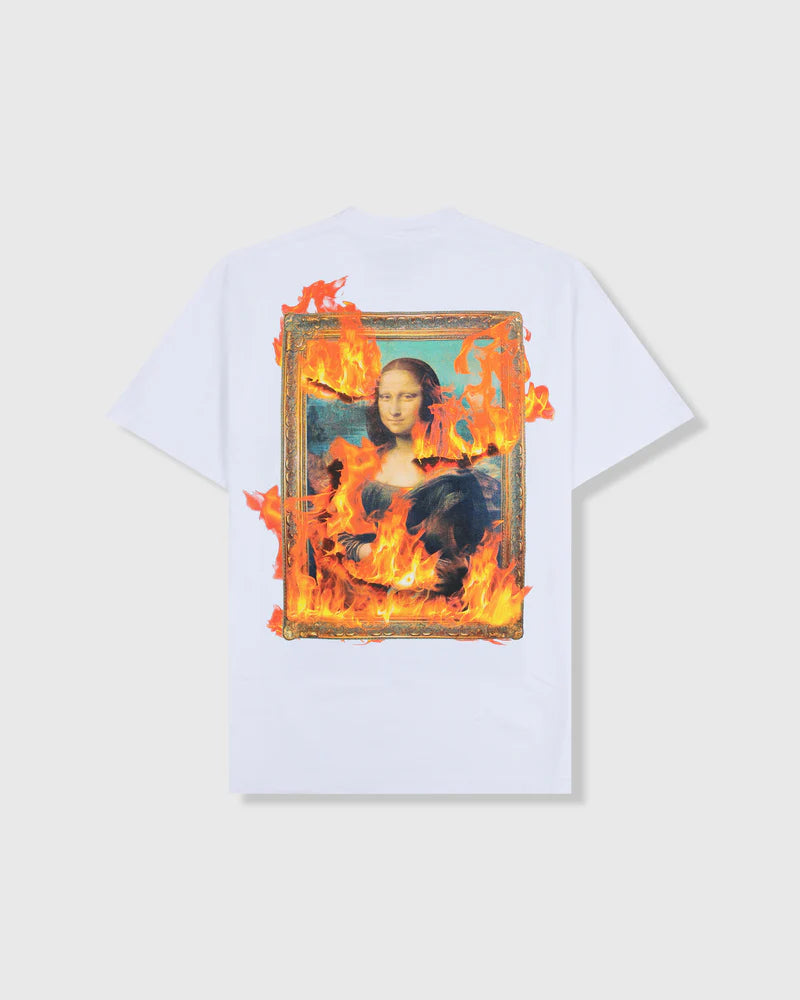 PLEASURES White Burn Again T-Shirt Gravity NYC