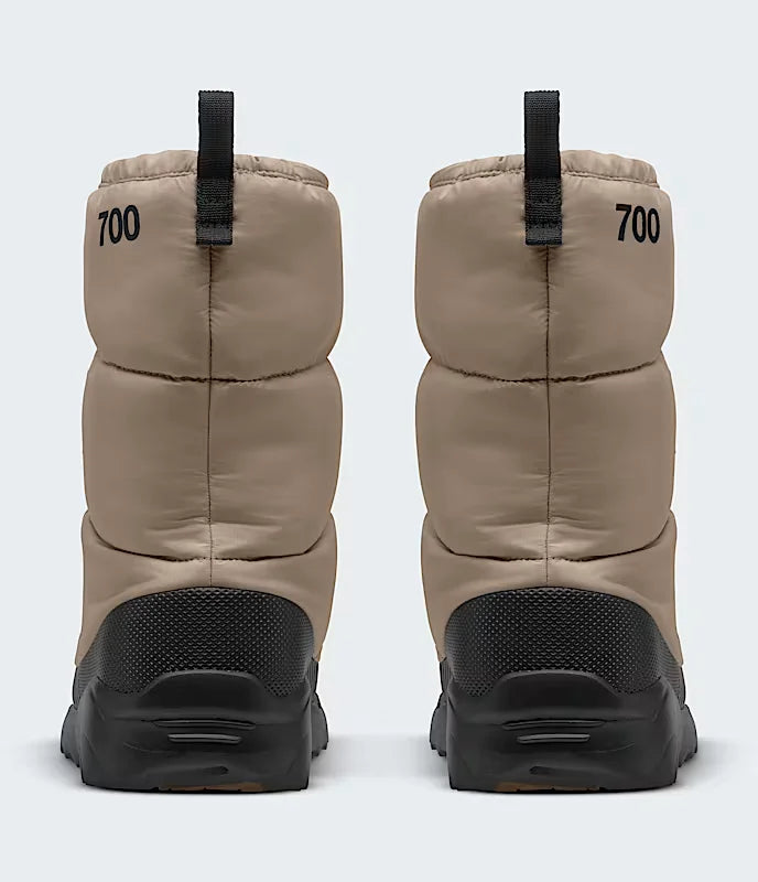 THE NORTH FACE Nuptse Traction Bootie Mushroom Grey - Gravity NYC