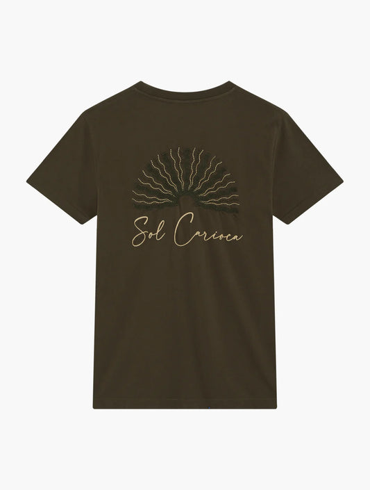 FRESCOBOL CARIOCA Dinis Embroidered Cotton T-Shirt Gravity NYC