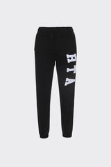 RTA Owen Black Collegiate Sweatpants at Gravity NYC