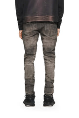 PURPLE BRAND P002 Grey Dirty Blowout Jeans