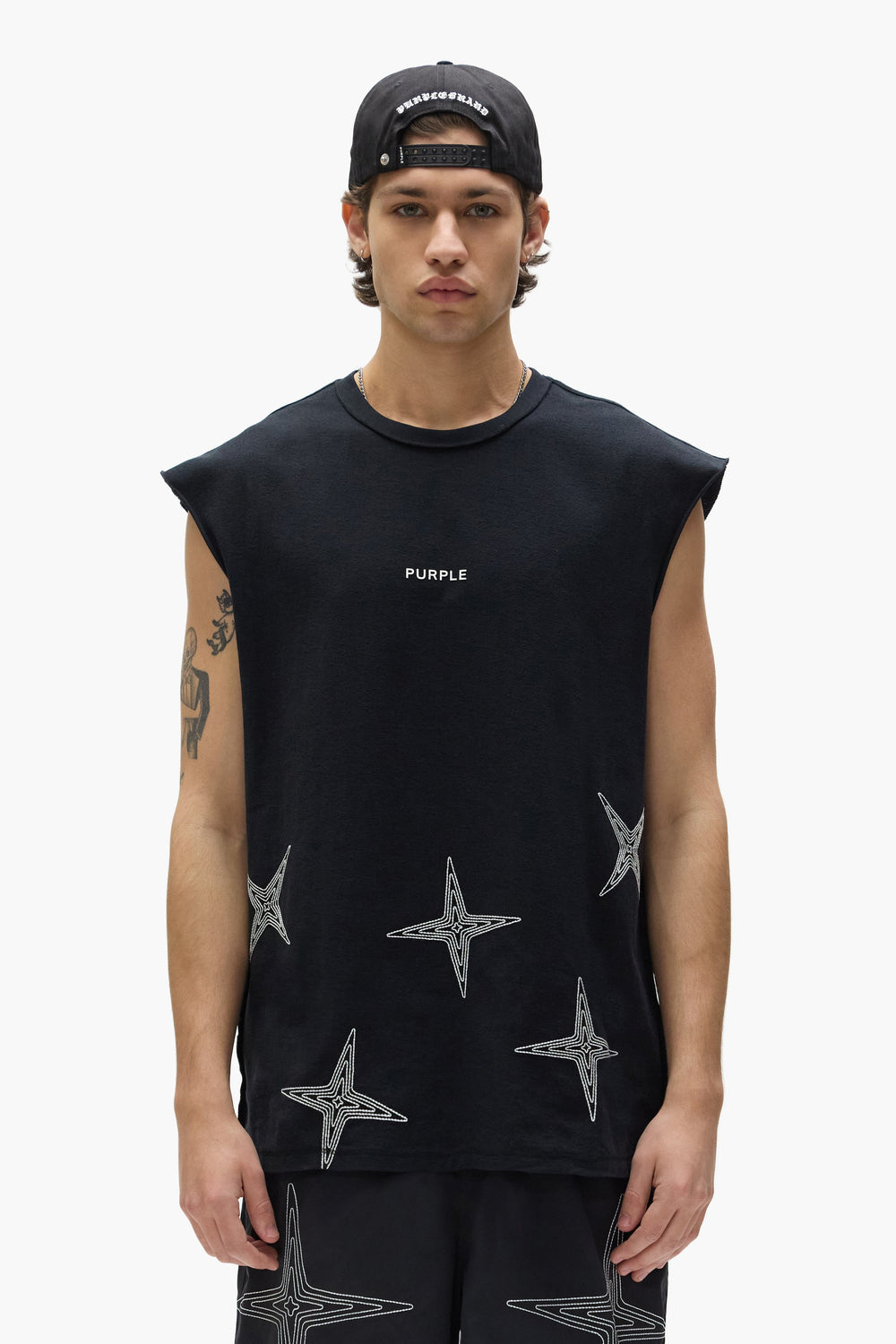 PURPLE BRAND P103 Embroidered Star Tank Top - Gravity NYC