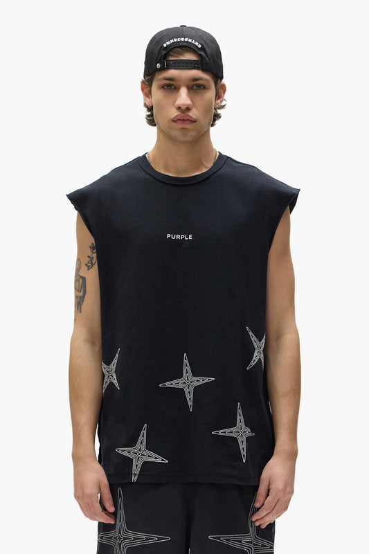 PURPLE BRAND P103 Embroidered Star Tank Top - Gravity NYC