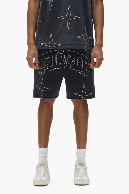 PURPLE BRAND P446 Crystal Star Shorts - Gravity NYC