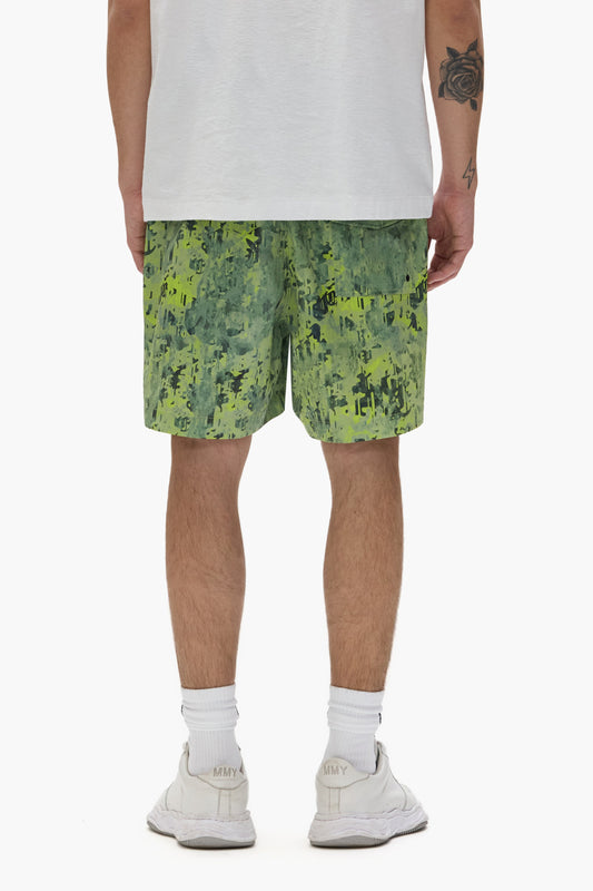 PURPLE BRAND P504 Worn Gothic Camo Swim Shorts - Gravity NYC