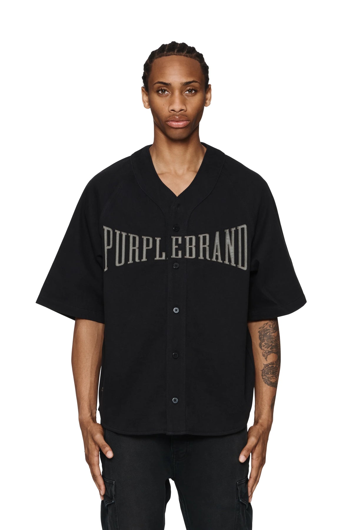 PURPLE BRAND Baseball Shirt