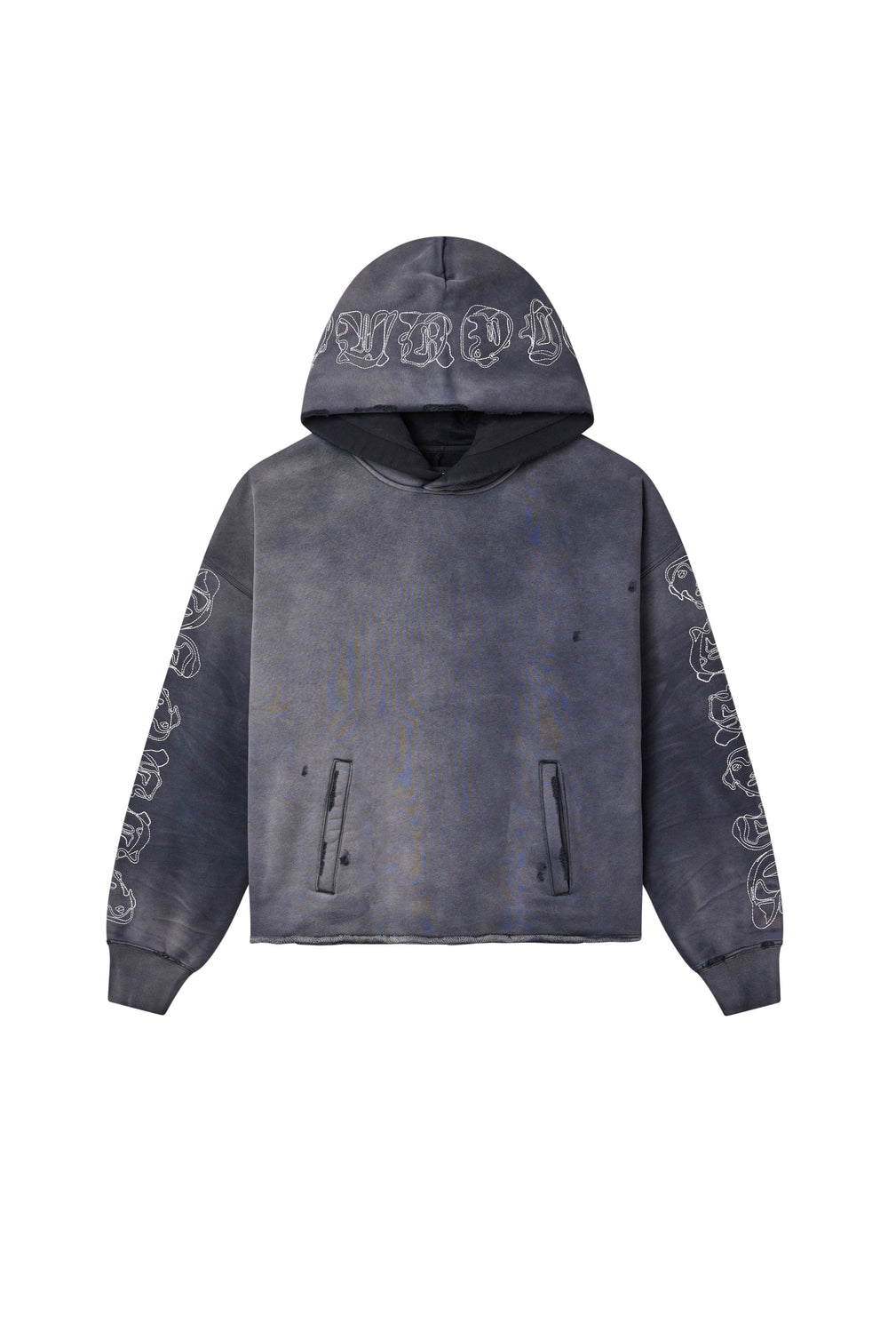 PURPLE BRAND M4104 Gothic Outline Hoodie - Gravity NYC