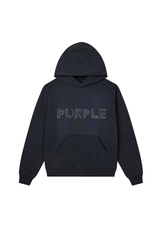 PURPLE BRAND P447 Studded Wordmark Hoodie - Gravity NYC
