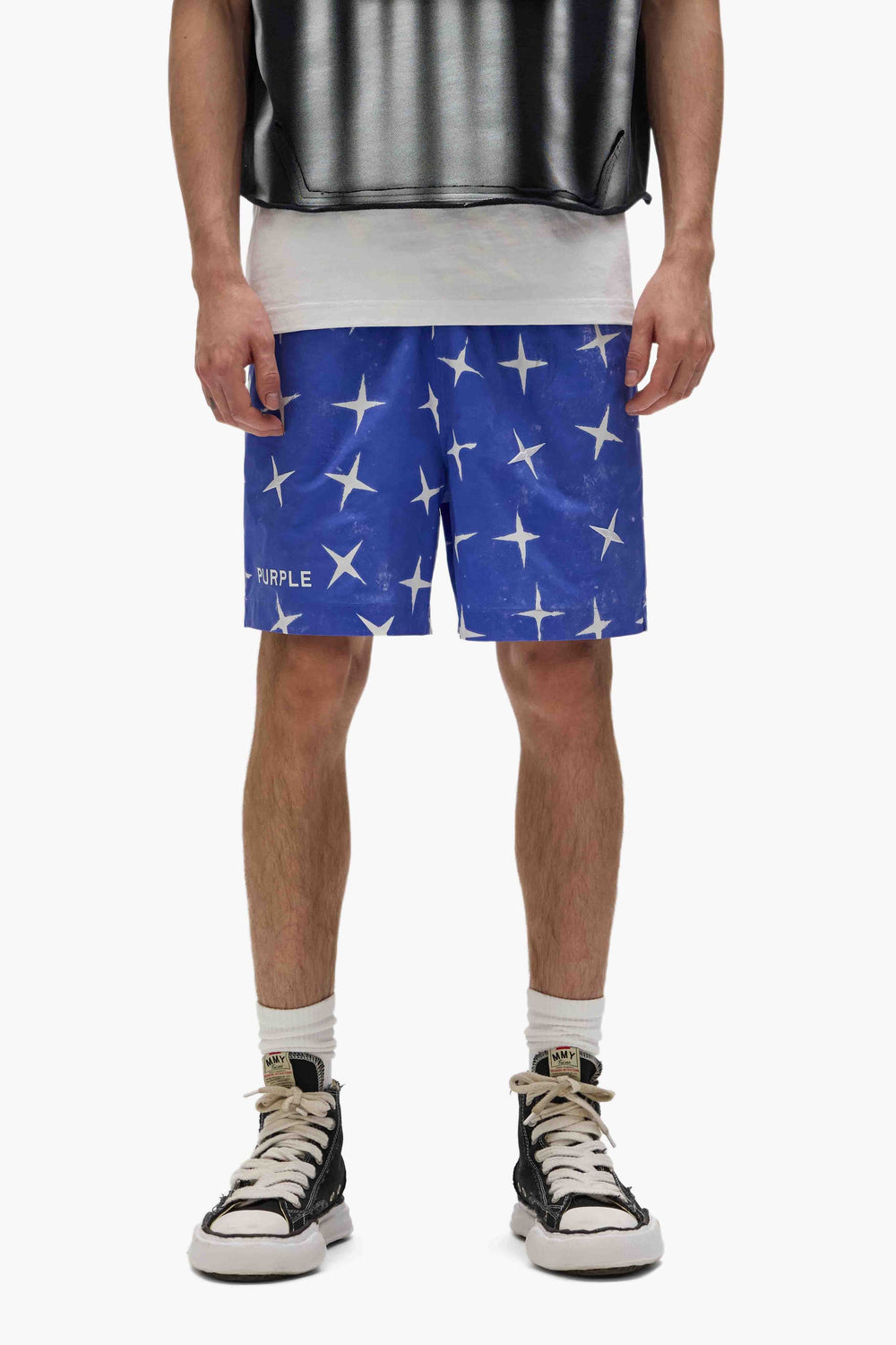 PURPLE BRAND P504 Star Swim Shorts - Gravity NYC