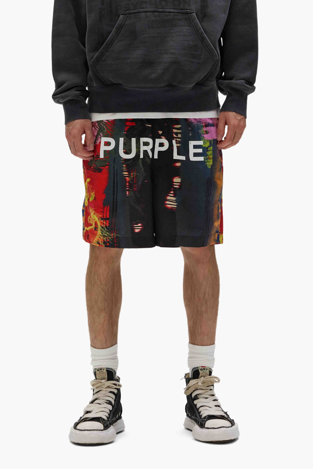 PURPLE BRAND P504 Abstract Swim Shorts - Gravity NYC