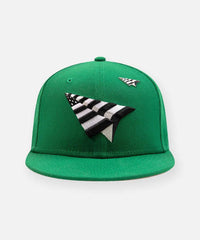 PAPER PLANES KELLY GREEN CROWN 9FIFTY SNAPBACK HAT Gravity NYC