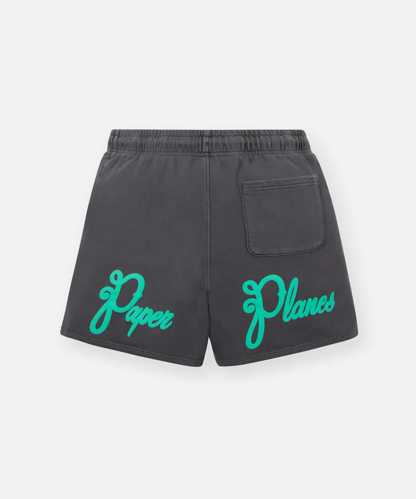 PAPER PLANES SCRIPT LOGO PUFF PRINT SHORT Gravity NYC