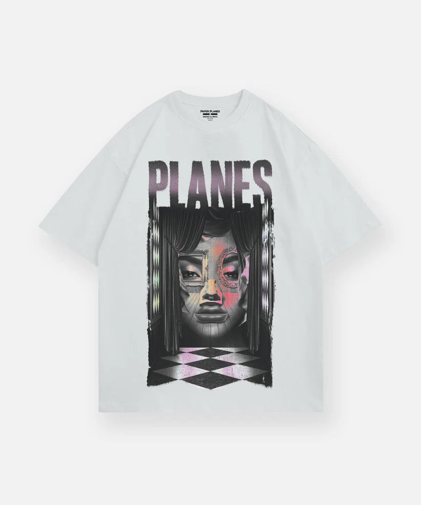 PAPER PLANES Surealist Face Heavyweight Tee Gravity NYC