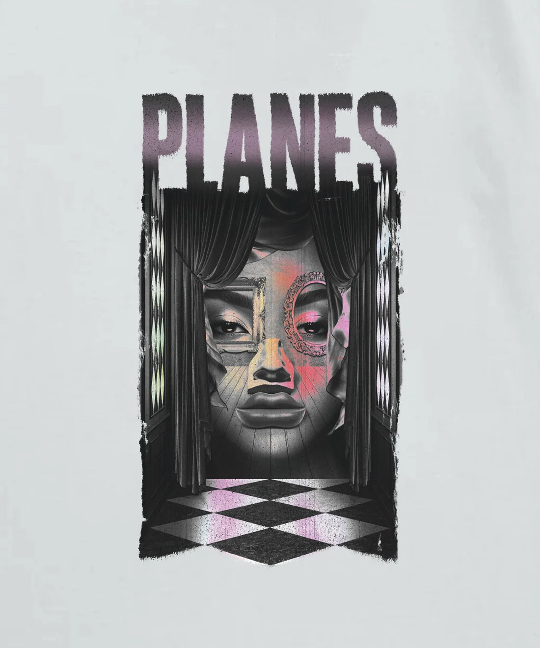 PAPER PLANES Surealist Face Heavyweight Tee Gravity NYC